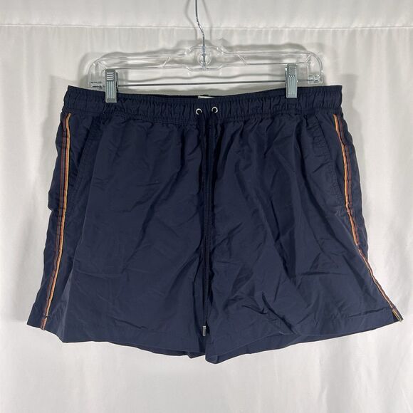 Paul Smith Other - Paul Smith Swim Trunks Men's Large Blue Striped Mesh Lined Pockets Drawstring